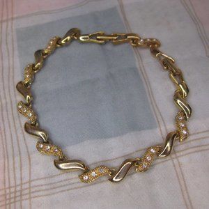 Avon Pave San Marco Gold Tone Bracelet